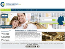 Tablet Screenshot of einkaufszentrum.com